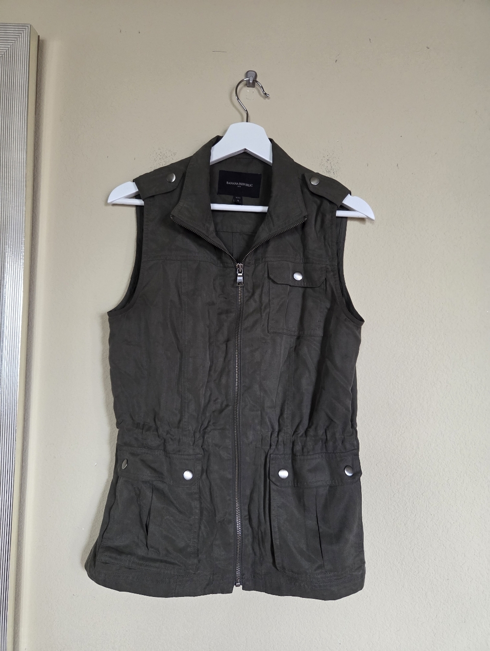 Banana Republic Olive Utility Vest